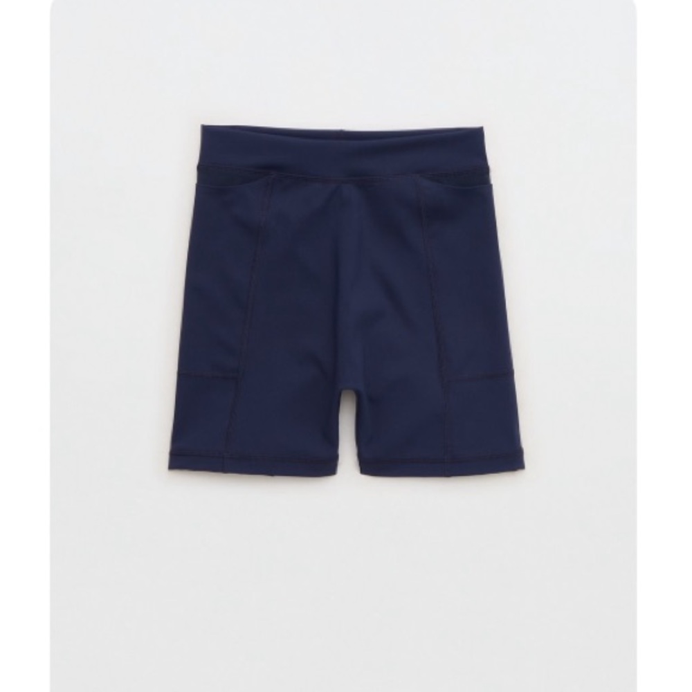 Aerie Offline Goals Pocket Navy 4” Bike Shorts